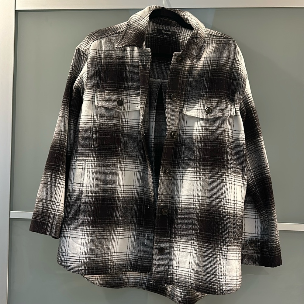Madewell flannel shirt jacket